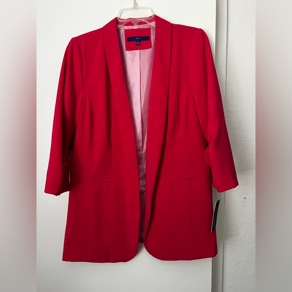 Bright pink blazer